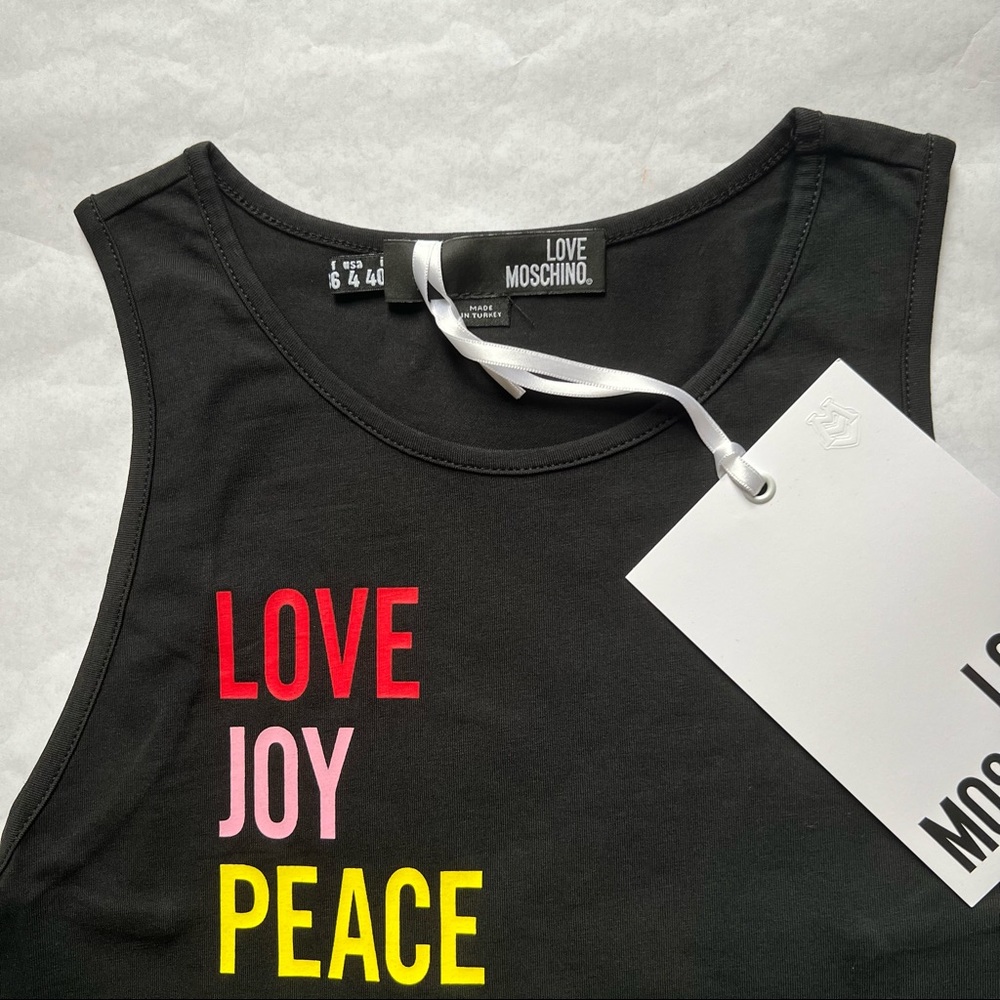 Love Moschino Logo Tank Top Black - Picture 10 of 10